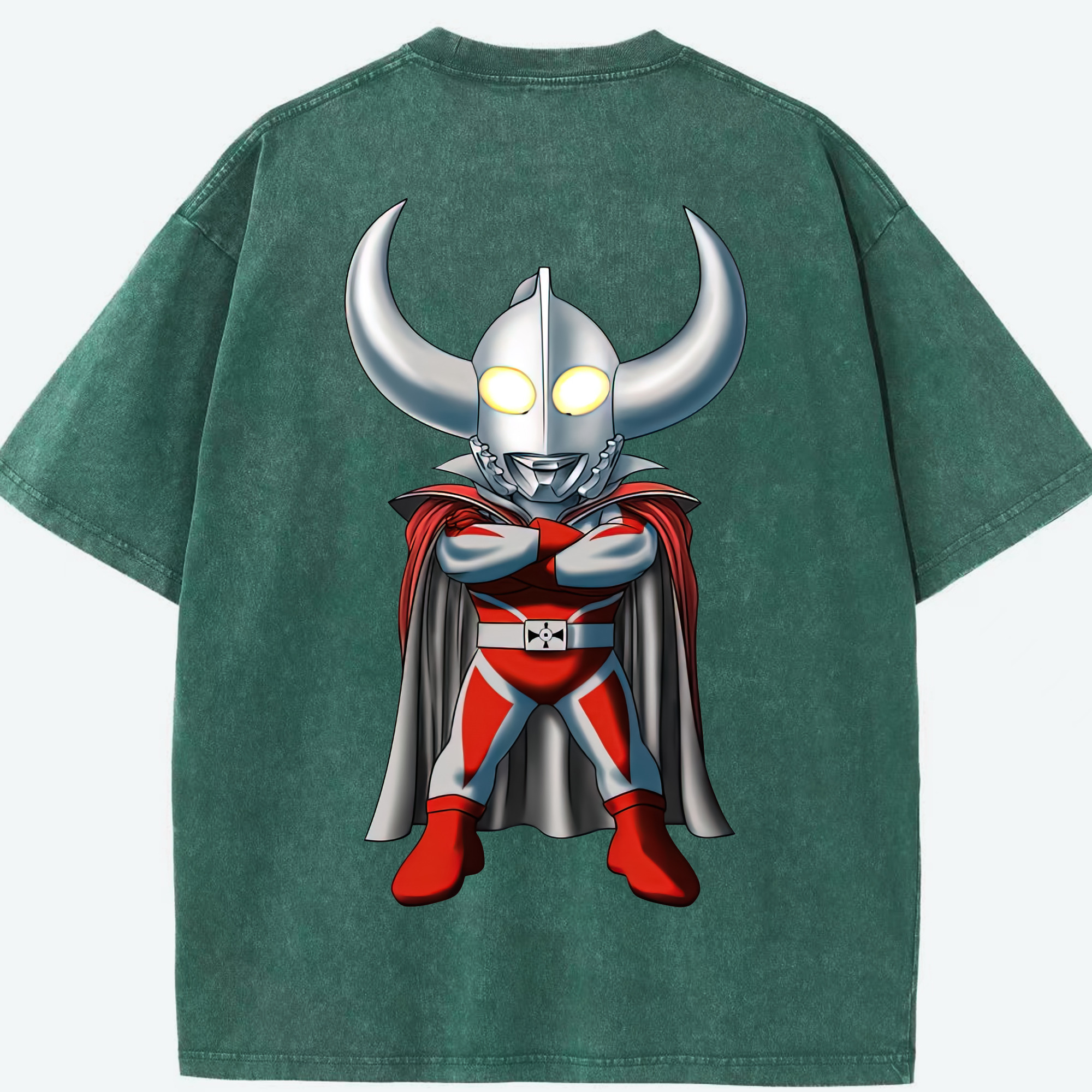 （画像用） ウルトラマン Ultraman 綿100% ヴィンテージ風 半袖Tシャツ（背面プリント）